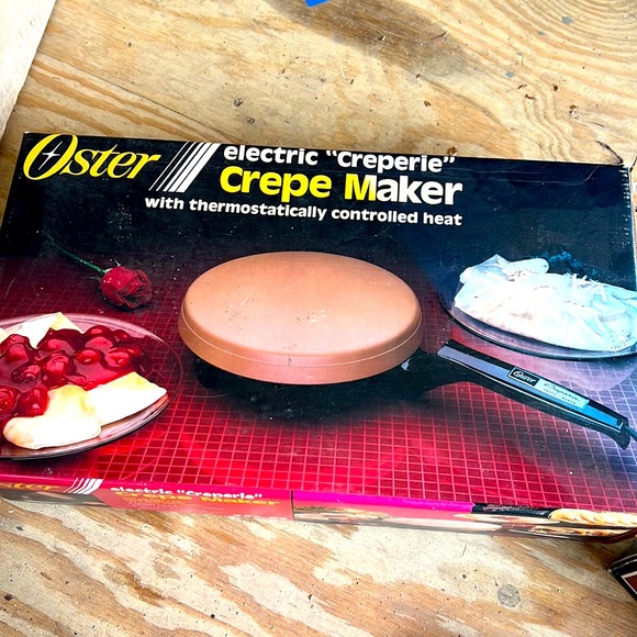 Oster Kitchen Oster Vintage Electric Crepe Maker Creperie Brand New
